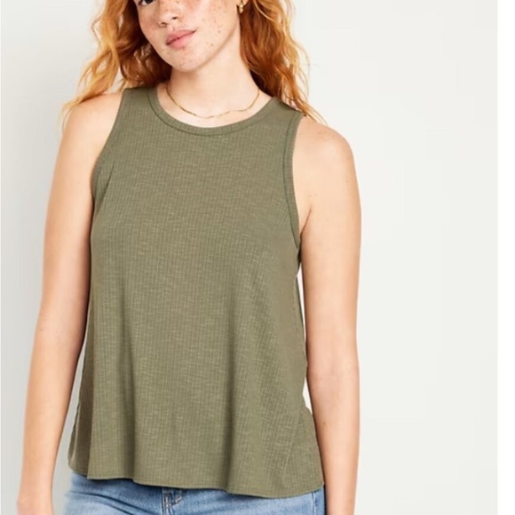 Old Navy - Luxe Sleeveless Top - Olive Green - Picture 5 of 6